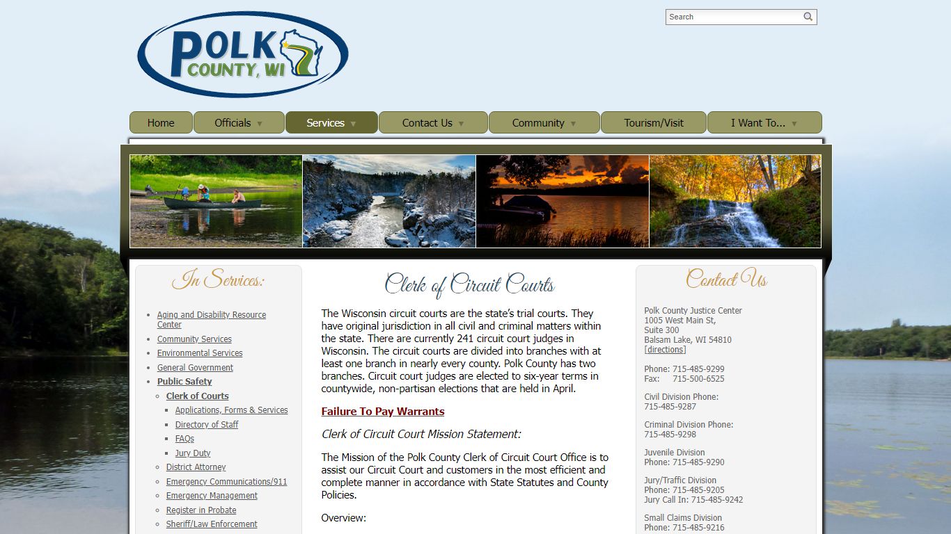 Clerk of Courts - Polk County, Wisconsin