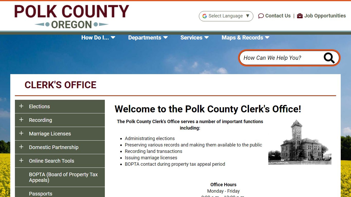 Welcome to the Polk County Clerk's Office!
